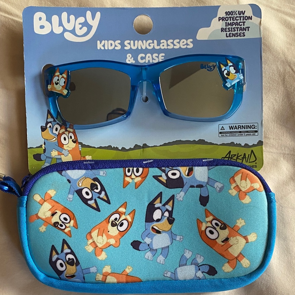 Bluey Kids Sunglasses with Case